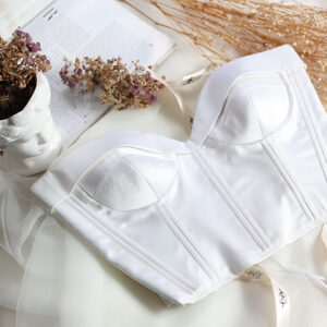 Bustier Blanco Satinado
