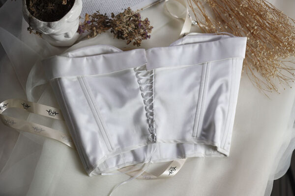 Bustier Blanco Satinado