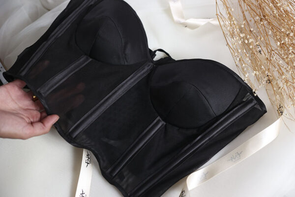 Bustier Negro Transparencias