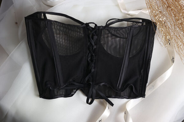 Bustier Negro Transparencias