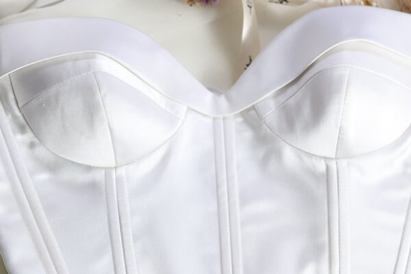 Bustier Blanco Satinado