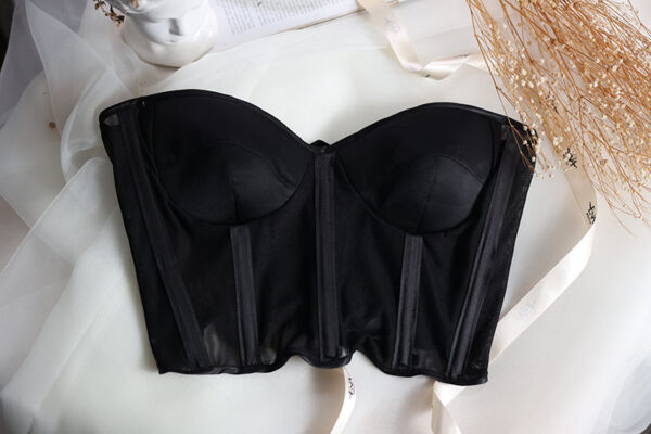 Bustier Negro Transparencias