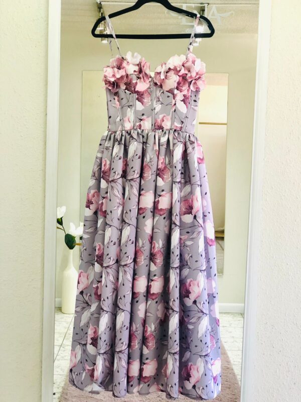 Bustier Dress Midi Bloom