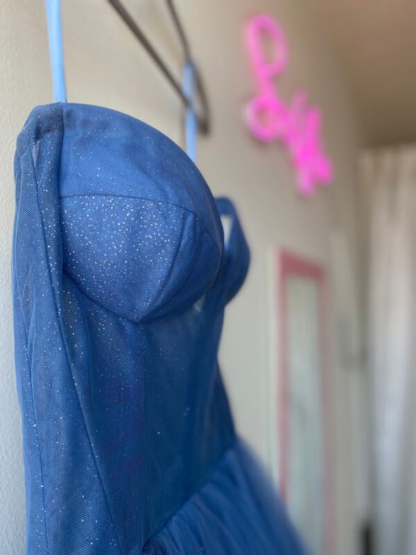 Bustier Dress Basic azul plúmbago