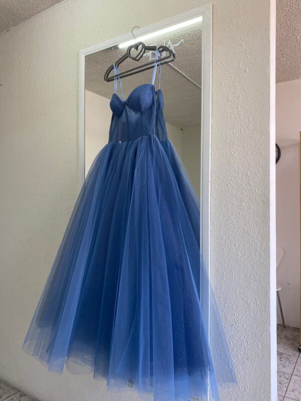 Bustier Dress Basic azul plúmbago