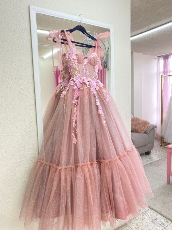 Magnolia Caramel Bustier Dress