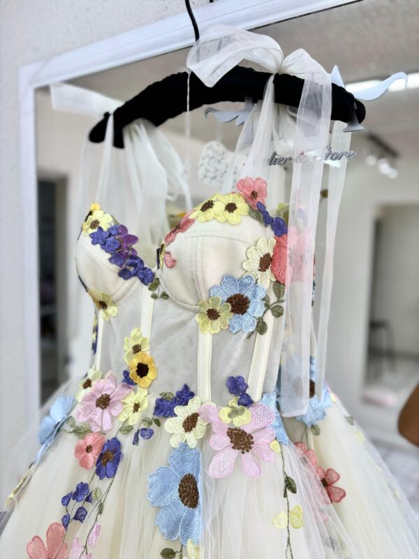 Caramel Bustier Dress Amarillo